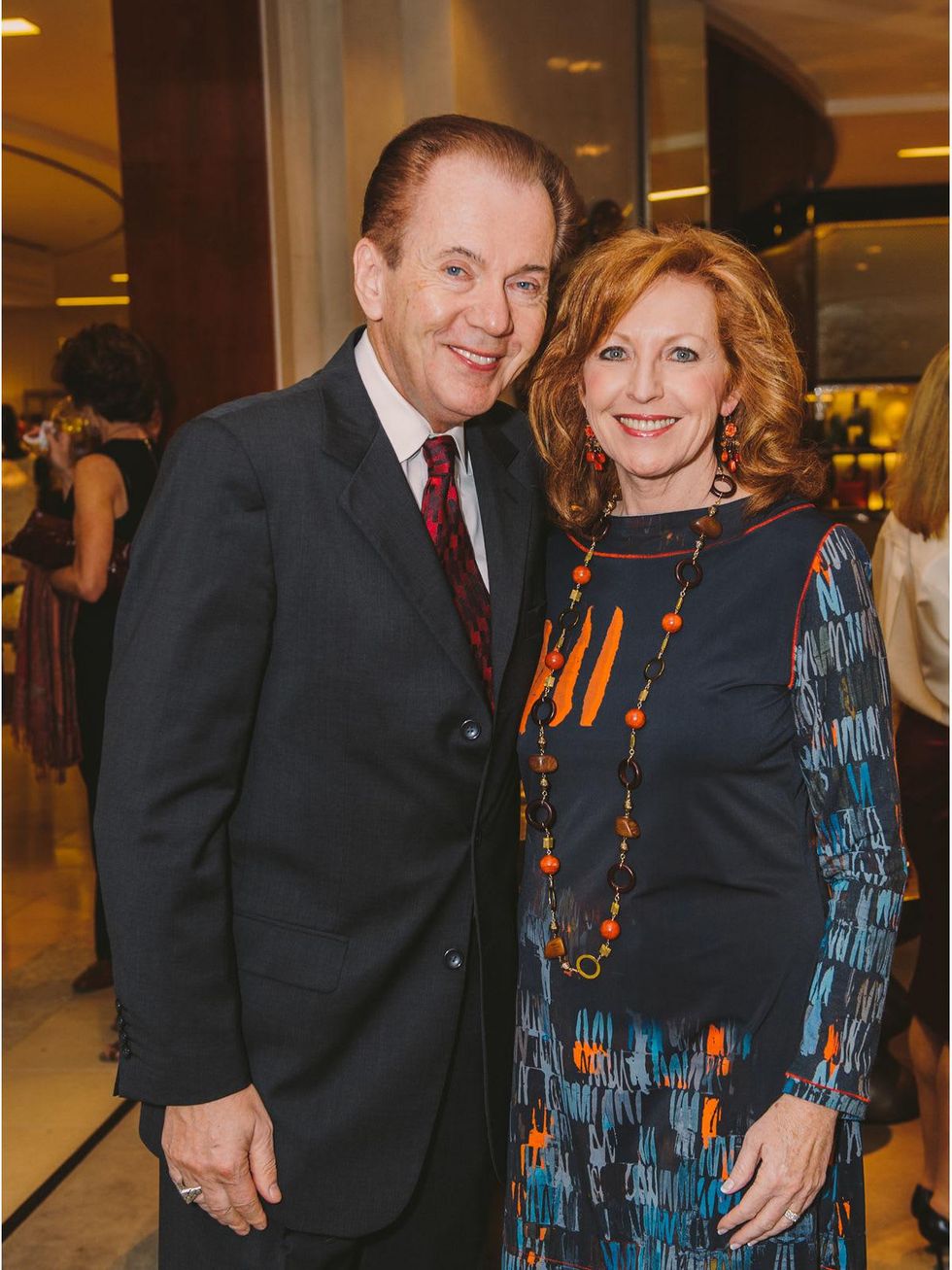 Hans and Nancy Strohmer at the Passion for Fashion kickoff December 2013