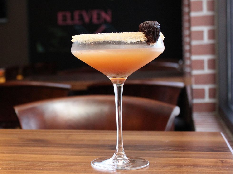 happy hours Houston April 2013 Fig Cream Cookie Cocktail at Eleven XI