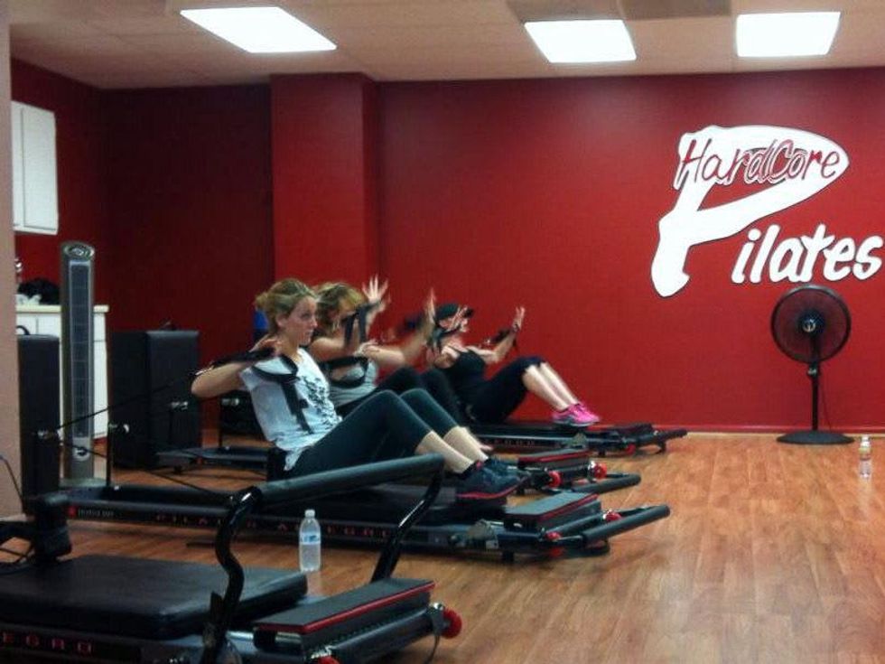 Hardcore Pilates Houston, exercise class