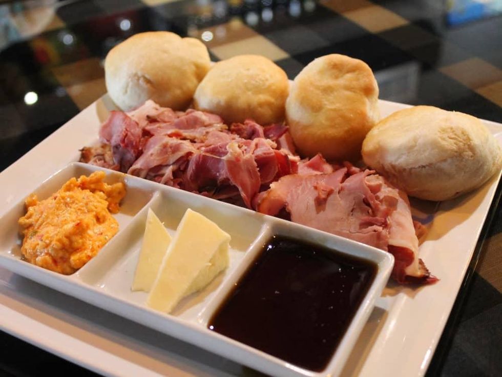 Harold's Tap Room country ham plate