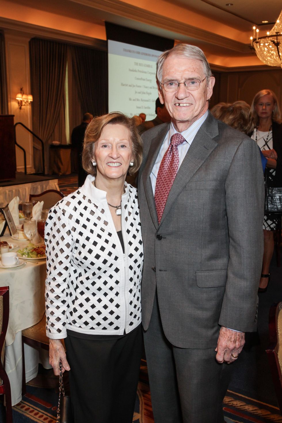 Harriet and Joe Foster at the Houston Hospice butterfly luncheon April 2015