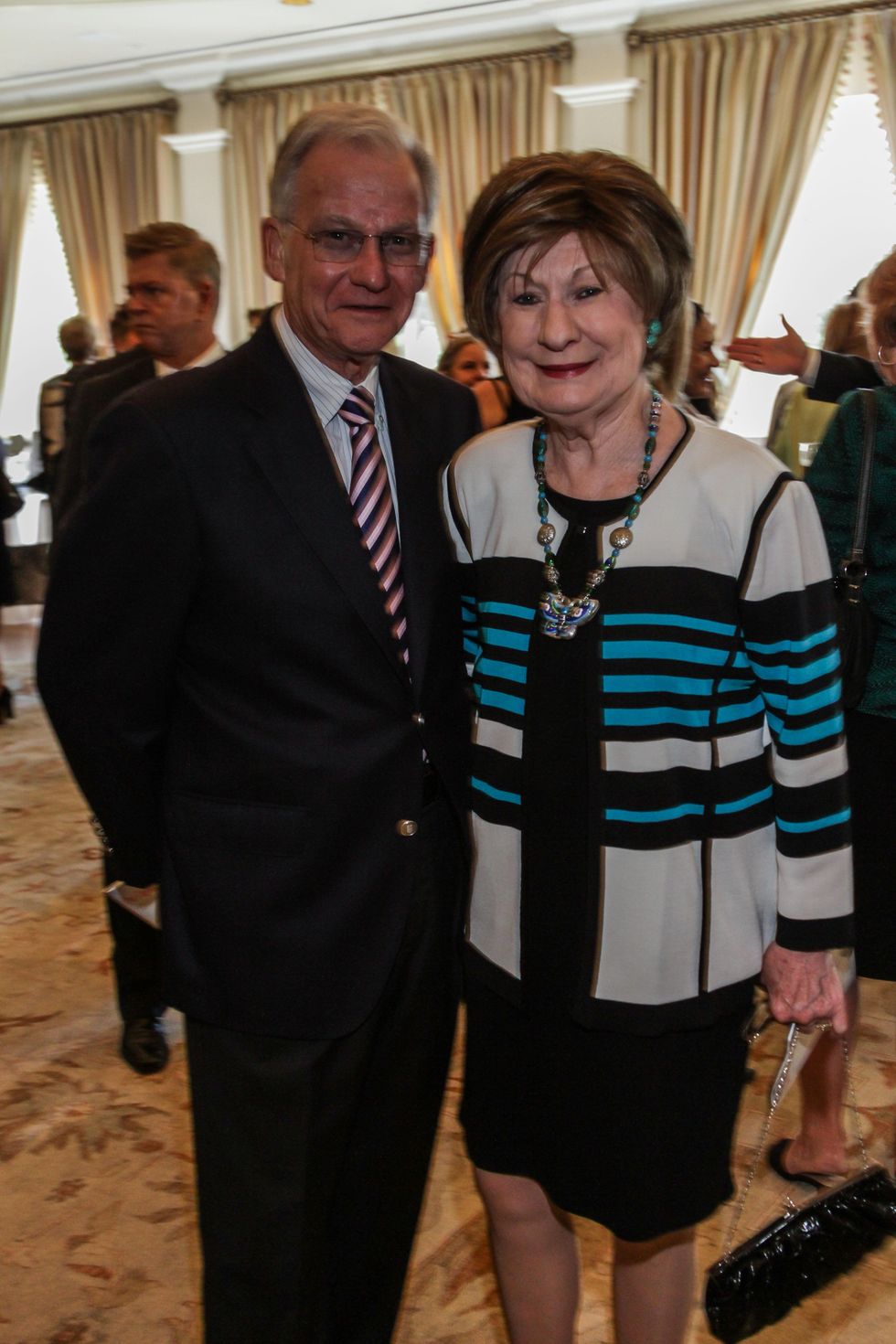 Harry and Cora Sue Mach at the Huffington Center on Aging luncheon October 2014