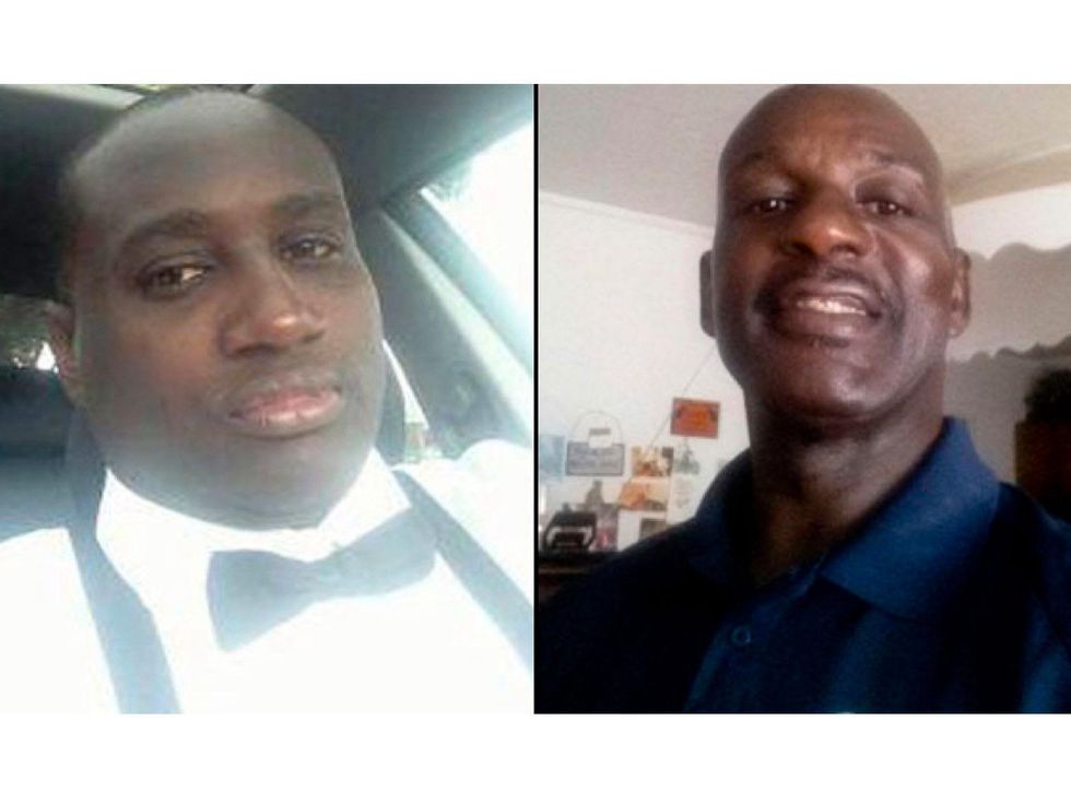 Harvey Simmons, left, his Uncle Johnny Simmons, right, and a teenager were gunned down at a Stafford car wash on Sunday, Sept. 29, 2013