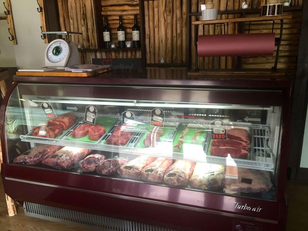 Harwood Grill butcher case