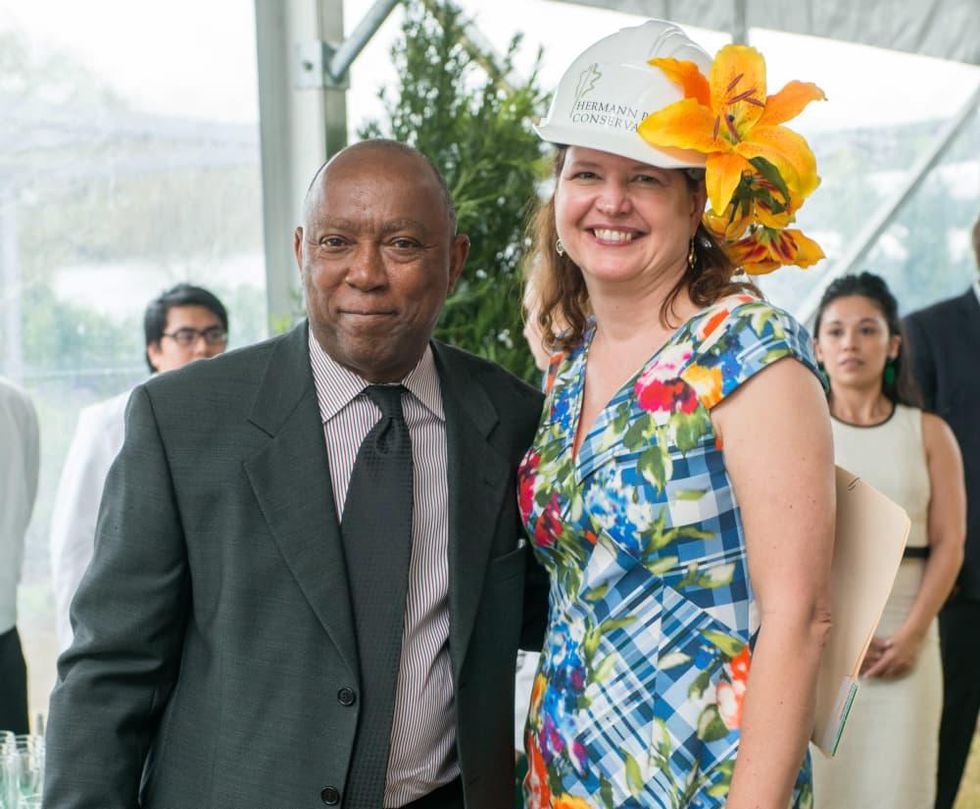 Hats in the park, March 2016, Mayor Sylvester Turner, Doreen Stoller
