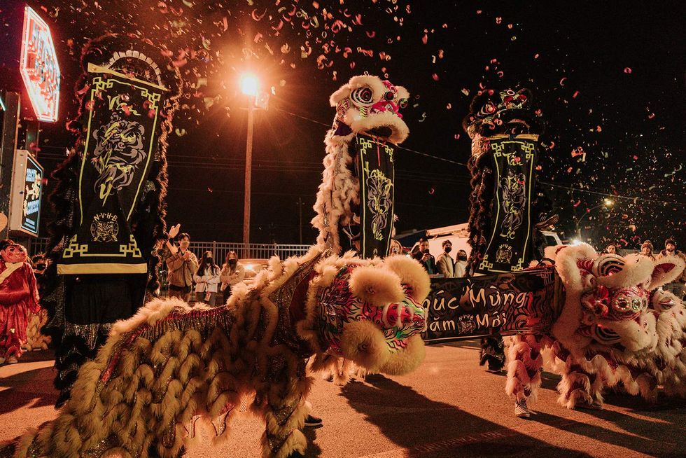 Have a Nice Day lunar new year market dragon dance