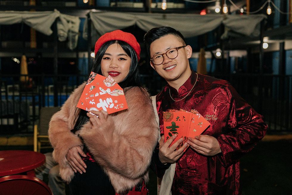 Have a nice day lunar new year market red envelopes