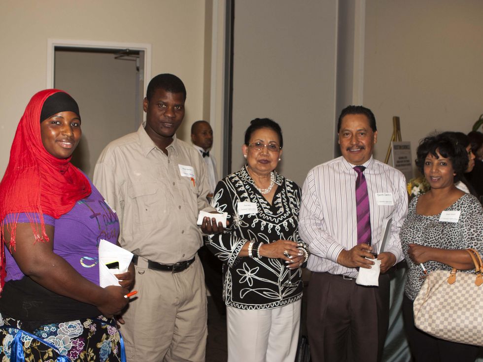 Hawa Hassan, Omar Osman, Yani Keo, Benito Juarez, Azeb Yusuf at Human Rights First office launch