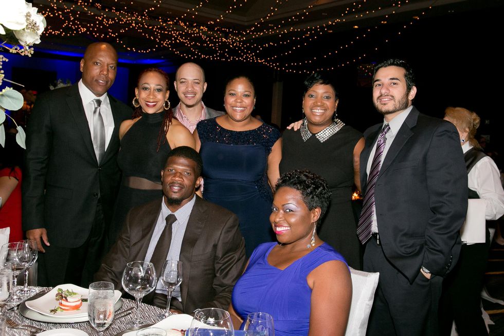 HAWC Gala, May 2015, Sean and Eanisha Washington, Kris Carrier, Tiffany Moody, Melodie Wade and Sami Mesarwi, Andre Johnson, Stephanie Belton