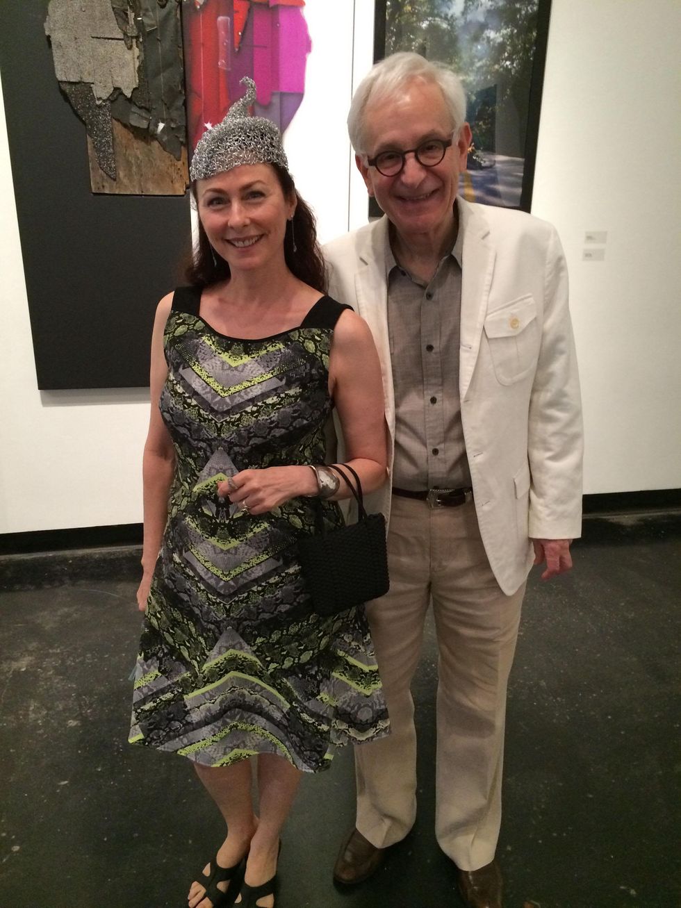 Hazel Ganze and Frazier King at the Lawndale Big Show preview party July 2014