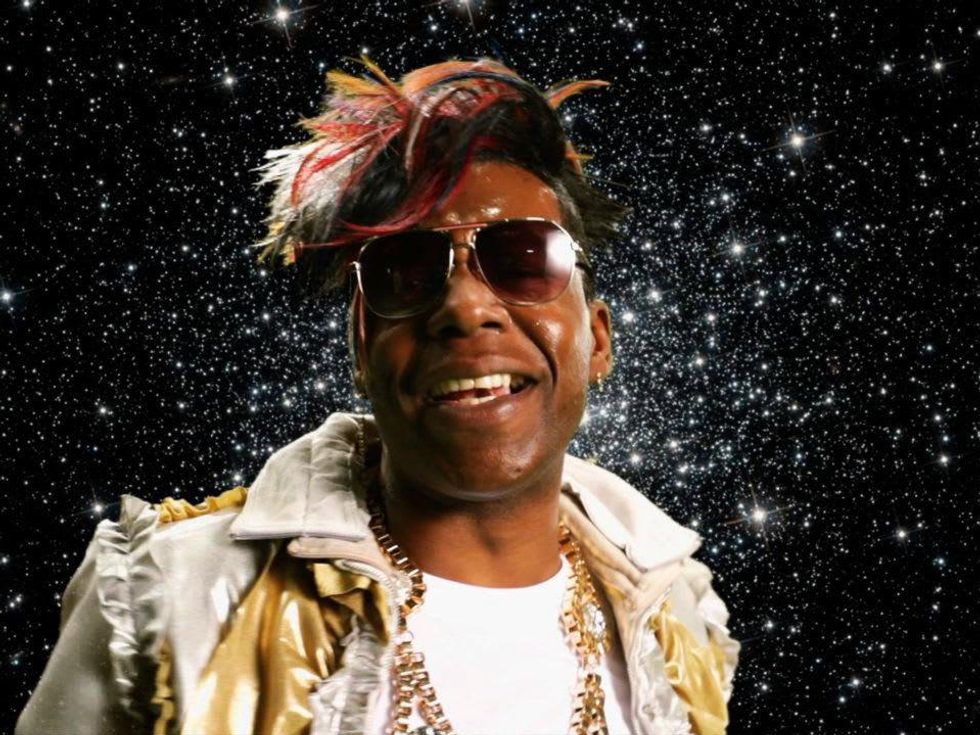 headshot of Big Freedia in space