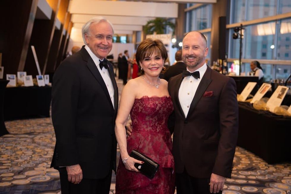 Heart Ball 2020 Bill King, Hallie Vanderhider, and Tony Bradshaw