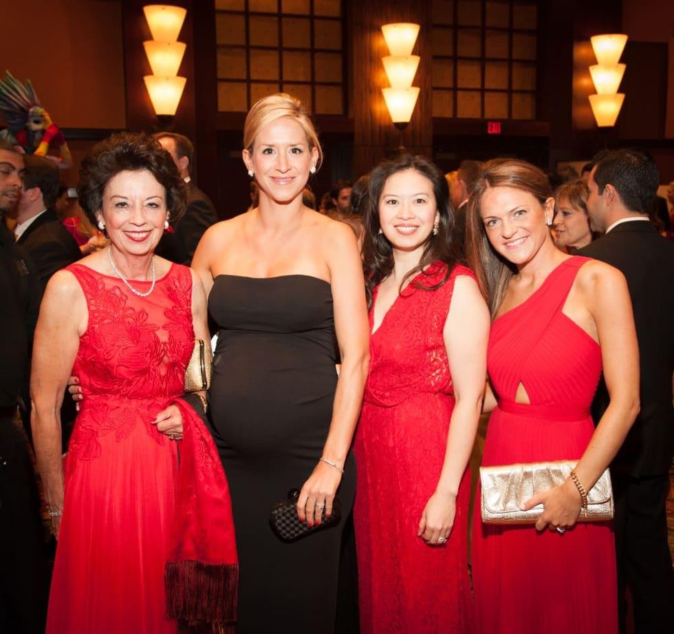 Heart Ball, Feb. 2016, Kathy Goossen, Courtney Solleveld, Jenny Phan, Cara Morgan