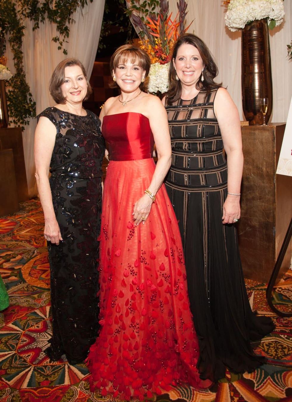 Heart Ball, Feb. 2016, Marilynn Adame, Hallie Vanderhider, Julie Roberts