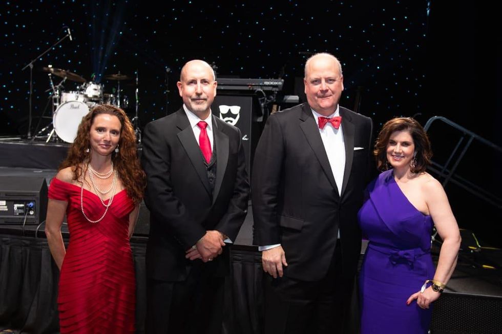 Heart Ball Houston 2022 Amber Baker_Dr Doug Lawson_John King_Suzie Kupiec_EY Corporate Honorees