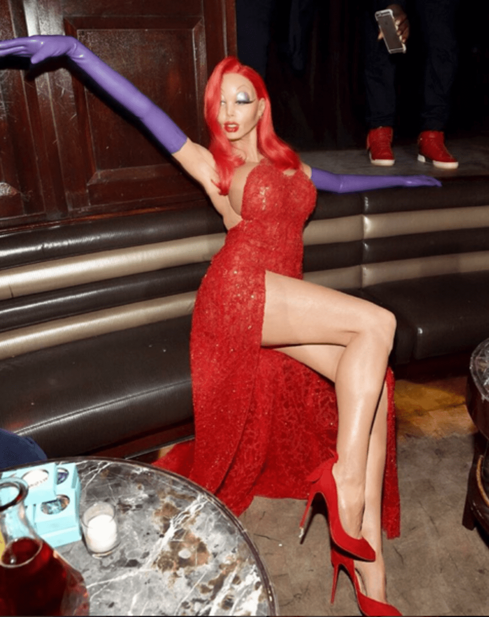 Heidi Klum Jessica Rabbit Halloween costume