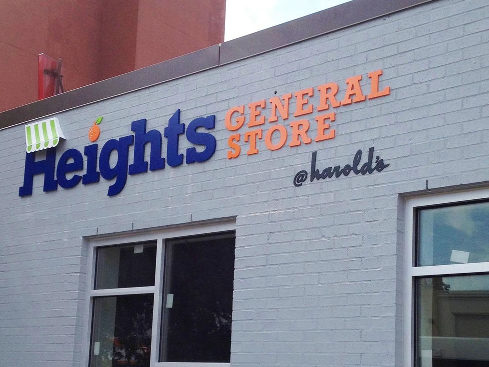 Heights General Store sign outside