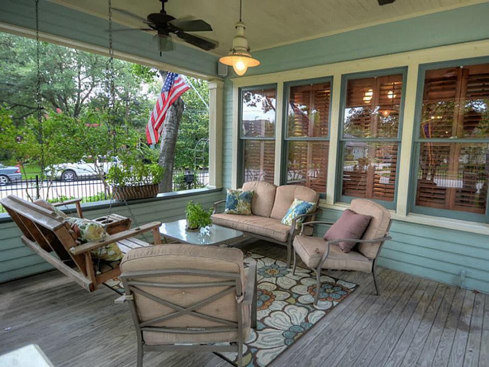 Heights house for sale September 2013 405 Woodland St. covered porch