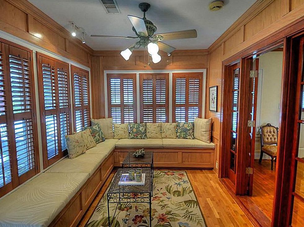 Heights house for sale September 2013 405 Woodland St. French doors to sun room