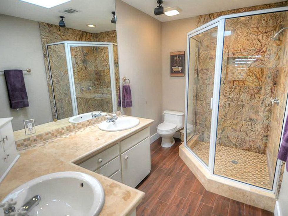 Heights house for sale September 2013 405 Woodland St. upstairs master bathroom