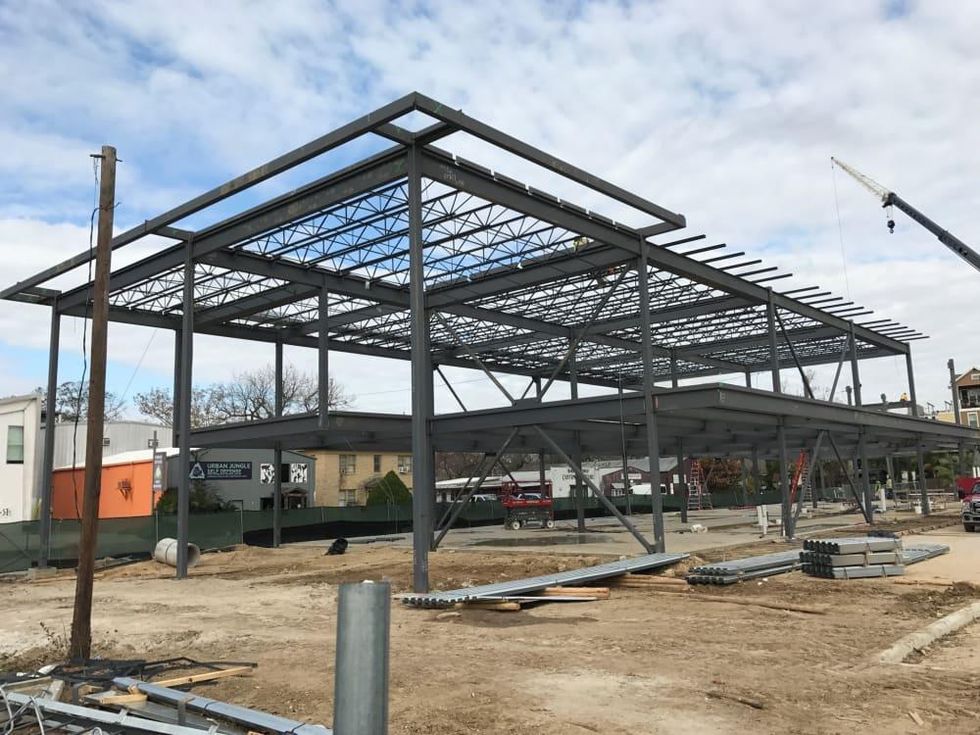 Heights Mercantile construction