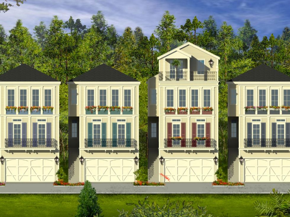 Heights, Montrose tall and skinny houses rendering March 2014 Madeline