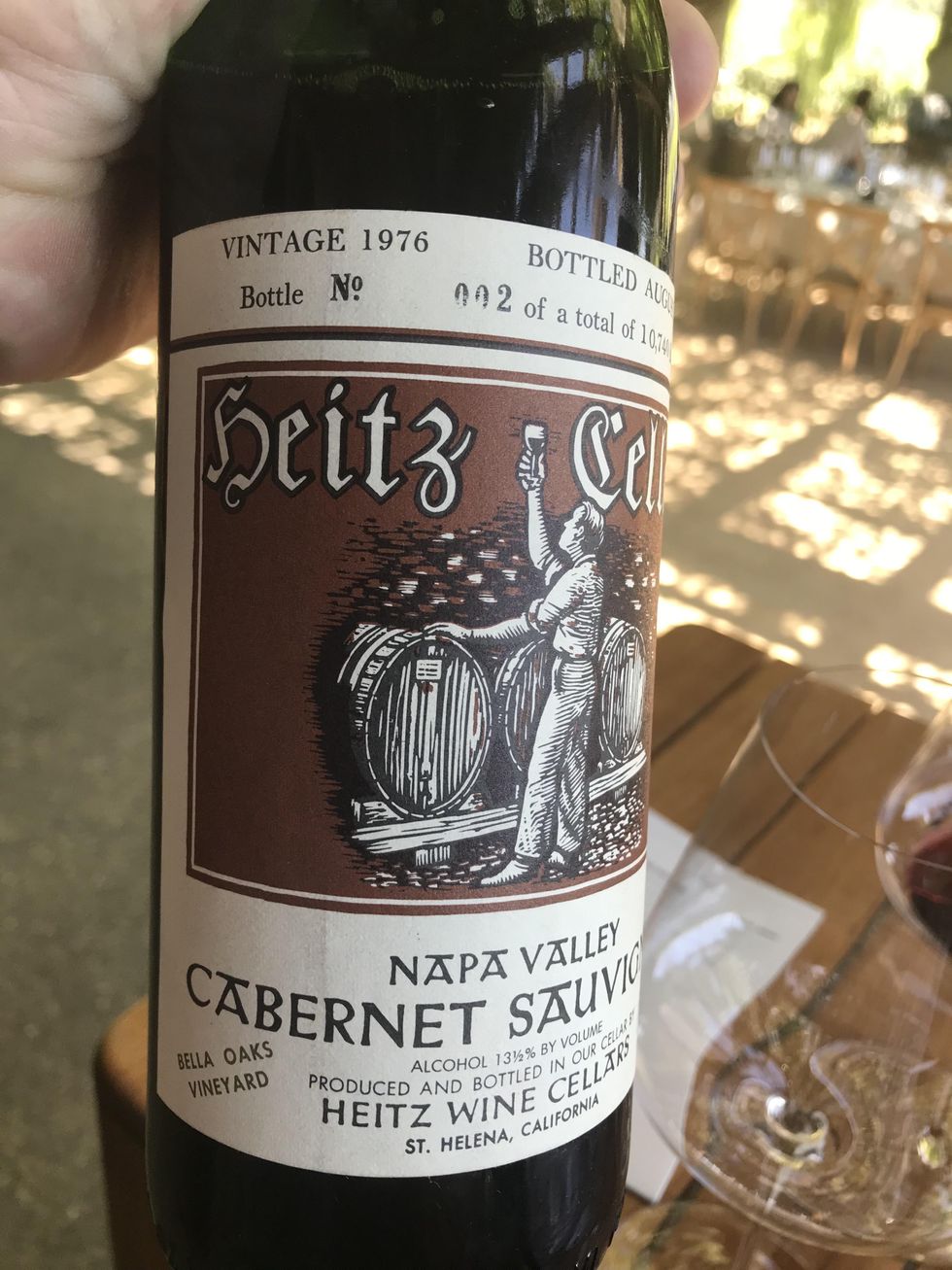 Heitz cellar wine bottle