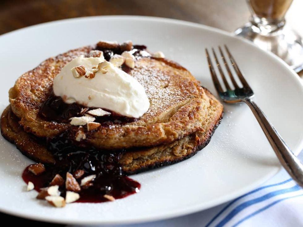 Helen brunch semolina pancakes