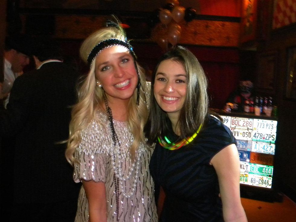 Helen McLaughlin, left, and Megan Kaldis at the TIRR party January 2015