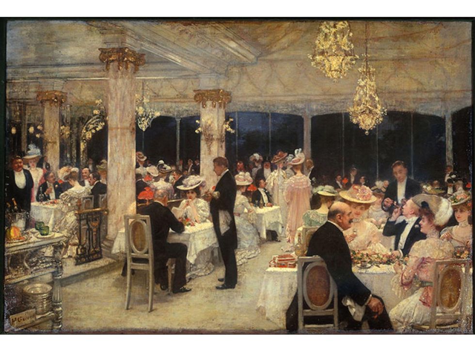 Henri Gervex Un soir de grand prix au pavillon d'Armenonville 1905 part of Paris 1900 exhibition