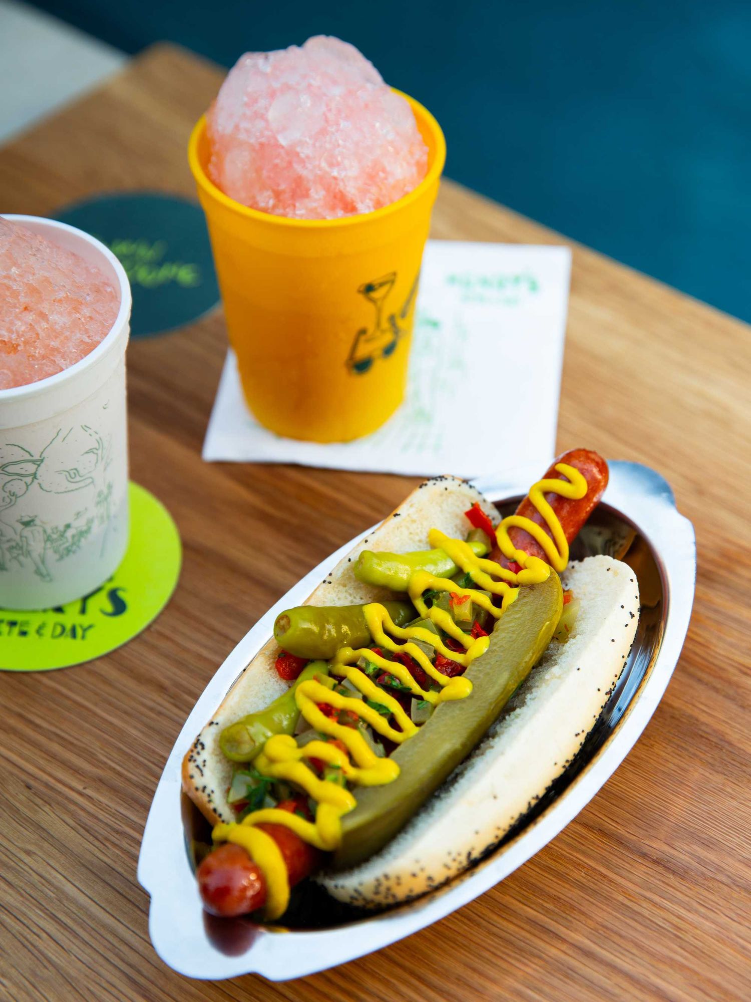 Henry's at Green Pastures hotdog