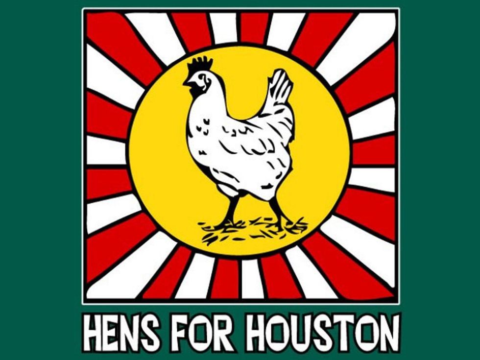 Hens for Houston, logo, January 2013