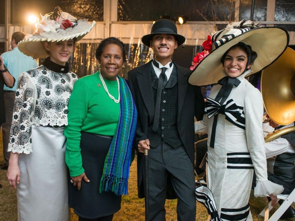 Hermann Park 100th anniversary, March 2016, Alexia Garza, Sheila Jackson Lee, Isaiah Flores, Magbis Perez