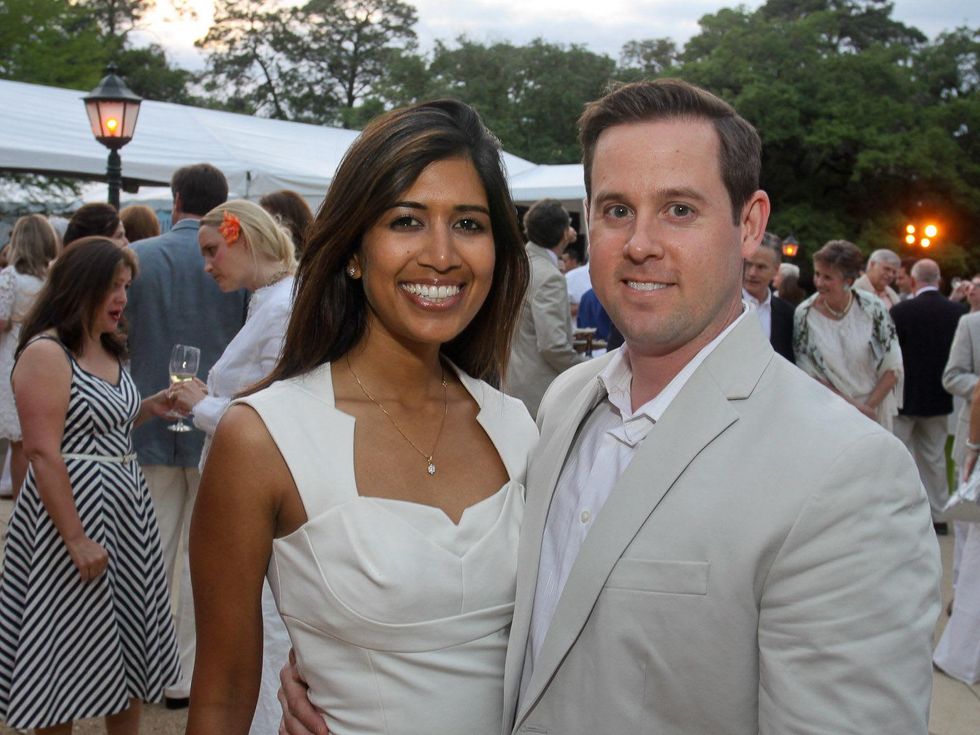 Hermann Park Conservancy Gala April 2013 Divya Brown and Chris Brown