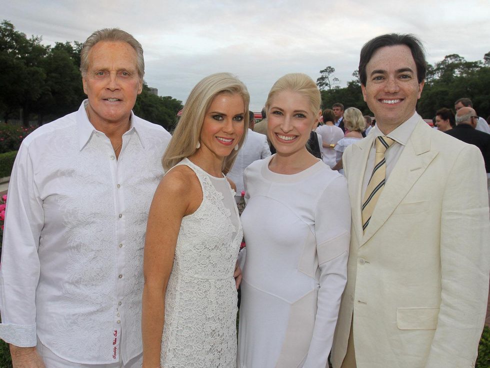 Hermann Park Conservancy Gala April 2013 Lee Majors and Faith Majors with Isabel David and Danny David