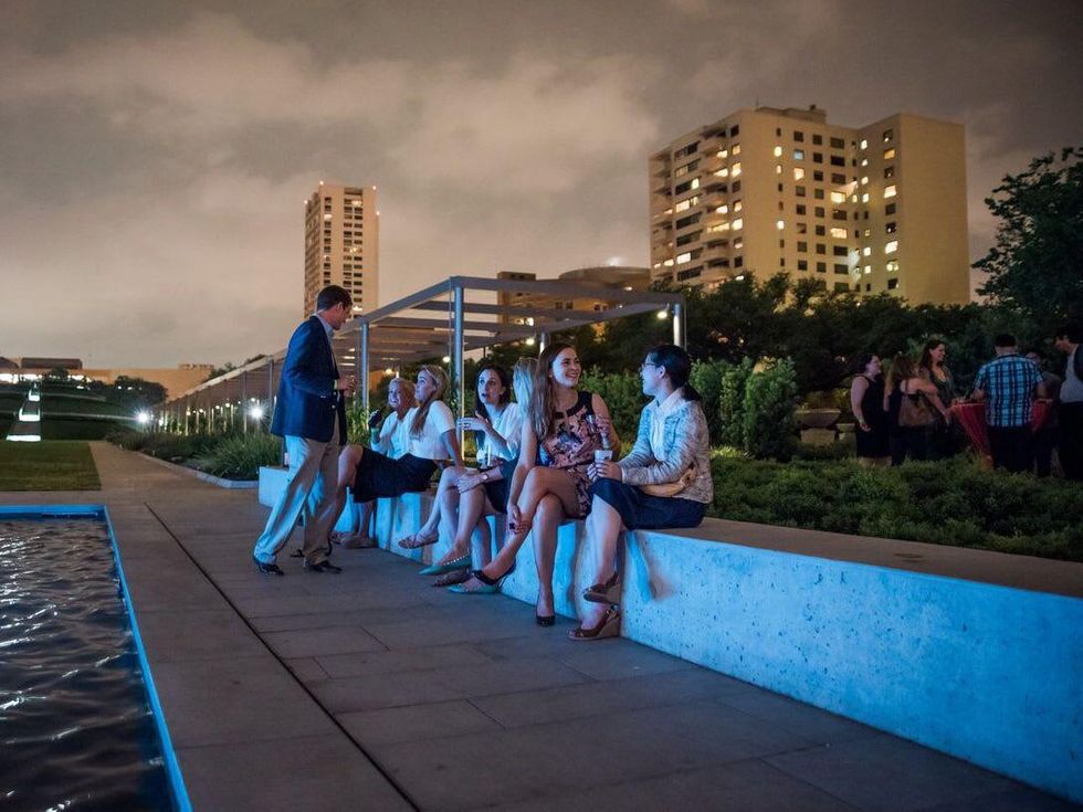 Hermann Park's Urban Green party attendees