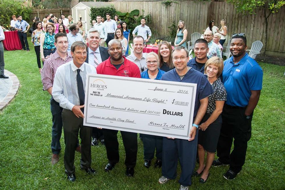 Heroes in Health BBQ, 6/16 Life Flight Crew, Tom Flanagan, Toni & Eric Vonwenkstern, Dr. Joseph Love, Erin & Jason Smith and Ben Buchanan.