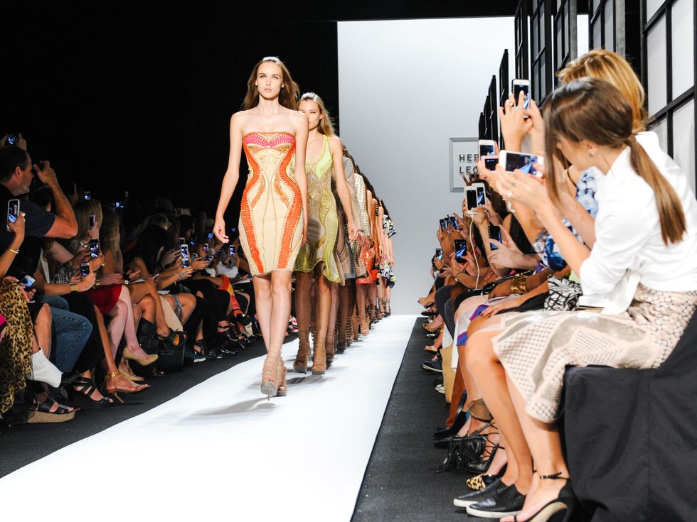 Herve Leger spring 2015 collection runway