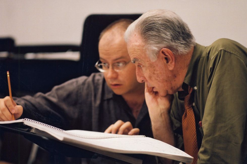 HGO artistic and music director Patrick Summers (left) with composer Carlisle Floyd.