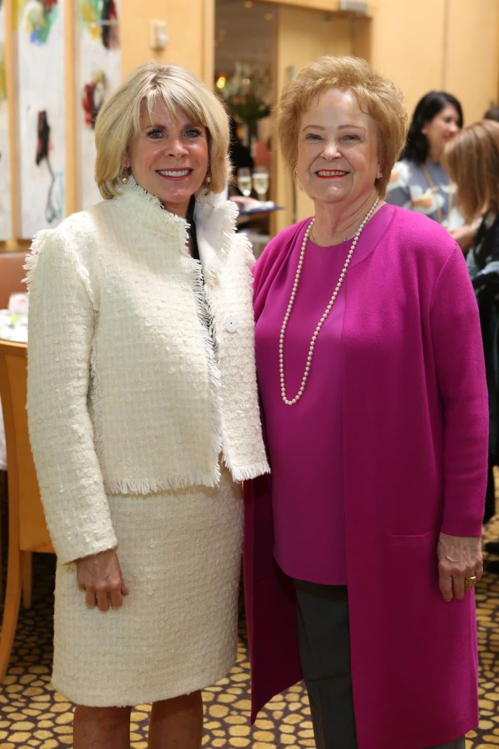 HGO Ball luncheon, March 2016, Zane Carruth, Lynn Guggolz