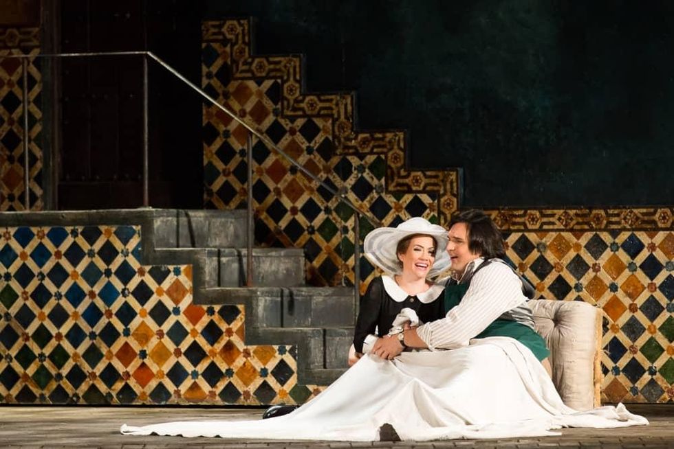 HGO Marriage of Figaro, Jan. 2016. Heidi Stober, Susanna; Adam Plachekta, Figaro;