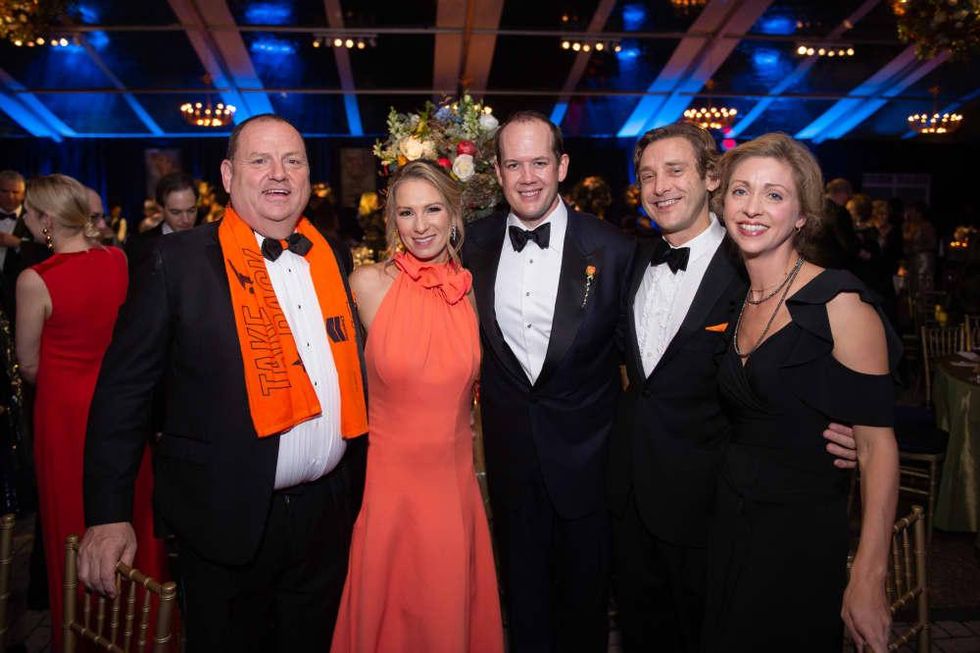 HGO Opening Night Rigoletto 2019 Perryn Leech, Rachel and Warren Ellsworth, Travis and Meredith Hedemann