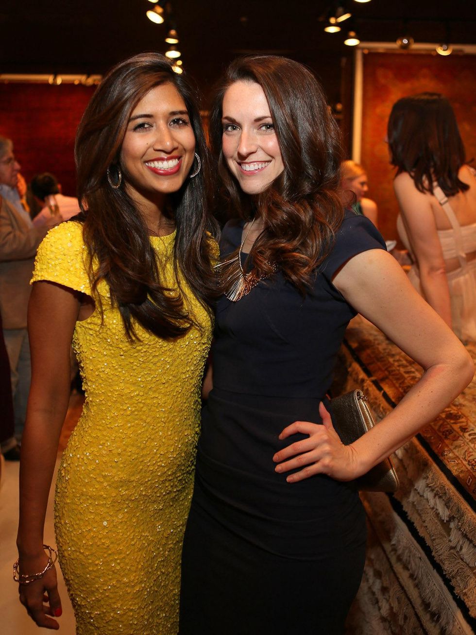 HGO Ovation Awards announcement and reception, March 2013, Divya Brown, Melissa Fitzgerald