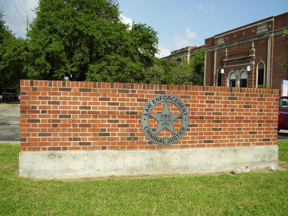 High School ForLaw Enforcement and Criminal Justice building and sign Houston
