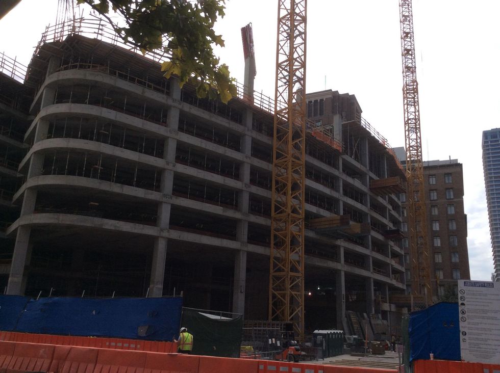 Hilcorp is constructing this building on the former Macy's site in downtown October 2014