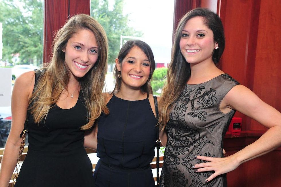 Hillary Rosenstein, from left, Dayna Skolkin and Mary Rubenstein at the Holly Rose Ribbon Foundation Day dinner September 2014