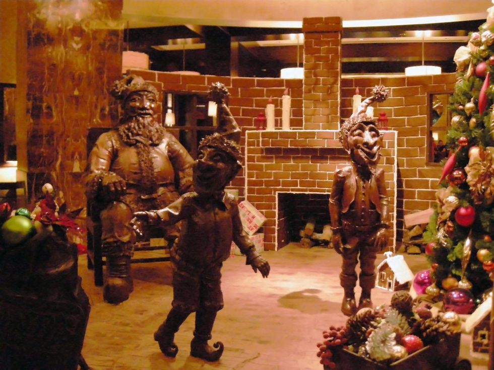 Hilton Americas holiday chocolate display December 2013