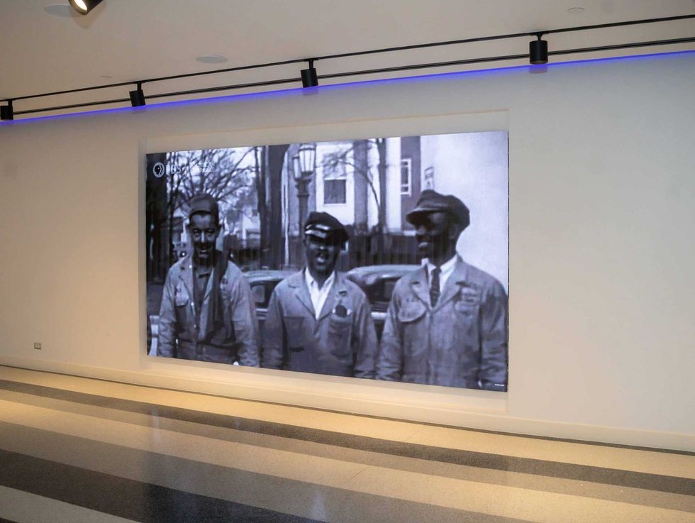 Histroic photos at the Cultural Center at Emancipation Park.