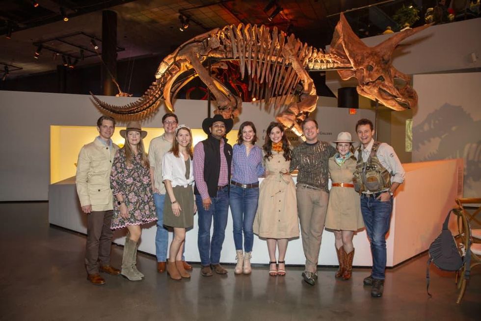 HMNS Great Outdoors Gala 2022 Darren and Anna Lindamood, John and Mary Elkins, Sahil Patel, Jane Zlikha, Lynden Unger, Jacob Stein, Jenna Lindley, Daniel Zilkha
