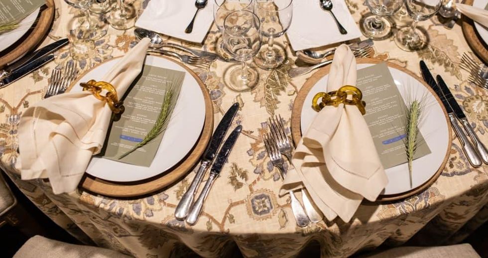 HMNS Great Outdoors Gala 2022 menu card